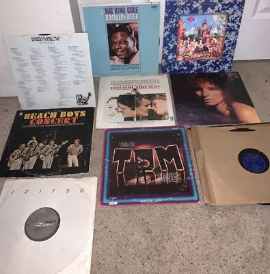 Large Rare Vintage Record Album Collection Rolling Stones Beach Boys Barry Man • $11