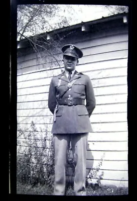 £14.36 • Buy 1940s US Army Soldier Military Young Man Uniform Vtg Photo Negative 2.75X4.25  K
