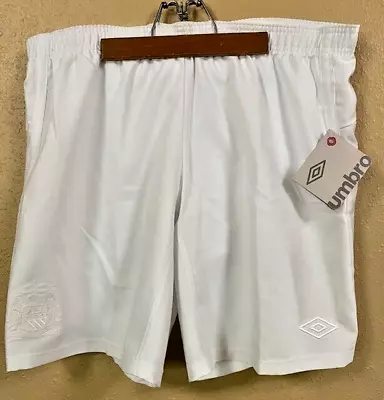 Umbro Manchester City White Soccer Shorts With Inner Shorts Men's XL NEW W Tags • $24.99