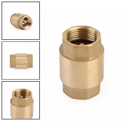  DN20 3/4  NPT In-Line Check Valve Brass Spring Loaded Inline 200PSI • $10.98