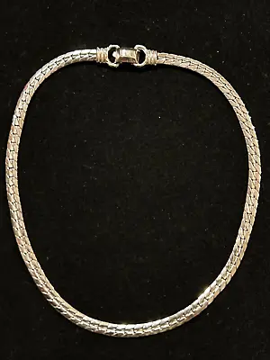 $20 • Buy Signed Coro Pegasus Silver Tone Necklace Choker