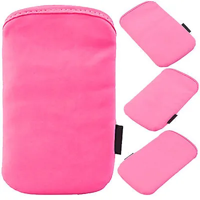 Soft Pouch Skin Slip Case Cover Sleeve For Apple IPhone 4S 4 3GS 3G - Pink UK • £1.95