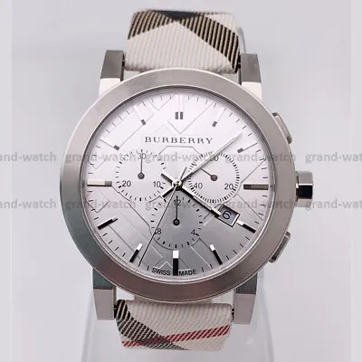 New Burberry BU9357 Nova Chronograph Leather Strap Casual Fashion Men's Watch • $172