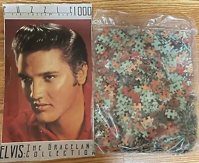 Elvis Presley Graceland Puzzle 1000 Pieces Retro SEALED Bag New The King 1996 • $19.95