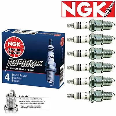 6 X Spark Plugs NGK Iridium IX 1992-1993 Mazda MX-3 1.8L V6 Kit Set Tune • $50.97