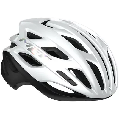 MET Estro MIPS Helmet In-Mold Safe-T Upsilon Fit White Holographic Glossy Medium • $159