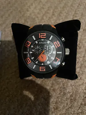 ANLEO  Dual Time Watch Military Digital Quartz Men LED Watch Massillon Tigers • $19.99