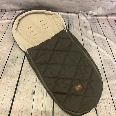 Mamas & Papas Footmuff Cosy Toes Urbo Flip XT2 XT3 Pram Chestnut • £35