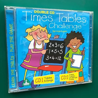 TIMES TABLES CHALLENGE Children's Educational Games Songs 2 X CD Maths Counting • £20