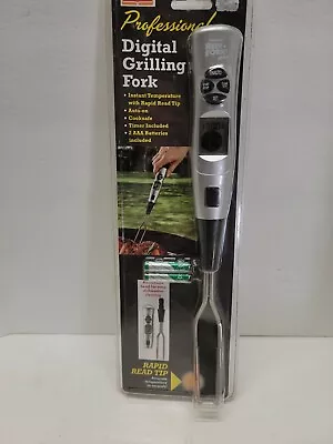 Maverick Professional Digital Grilling Fork Thermometer W/ Timer BBQ NEW BB-11 • $15