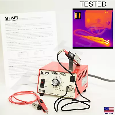 Meisei HOTWEEZERS ESD Safe 7C Thermal Wire Strippers + Hot Knife + M-20 – Tested • $386