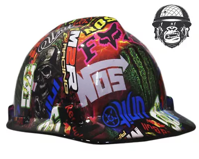 Custom Hydrographic Safety Hard Hat Mining Industrial - ENERGY RACING CAP • $70