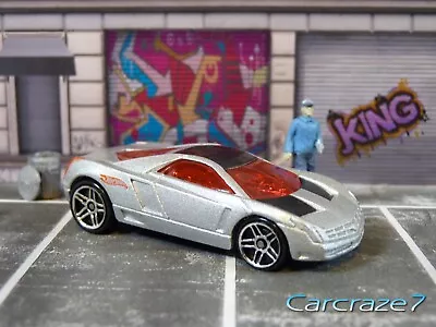 2003 Hot Wheels First Editions Silver Cadillac Cien Gloss Black Loose 1:64 D3 • $2.25