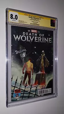 Death Of Wolverine #1 (2014) Stephanie Hans Mile High Comics Variant CGC SS 8.0 • $75