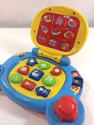 VTech Baby Learning Laptop Teaching Songs Shapes Lights Music Interactive Toy • $8.99