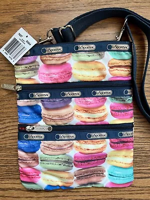 Le SportSac Kasey Small Triple - Zip Crossbody Handbag In Macaroons NWT Macaron • $125