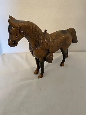 $20 • Buy Vintage 50’s Large Pot Metal Copper Western Horse Carnival Prize