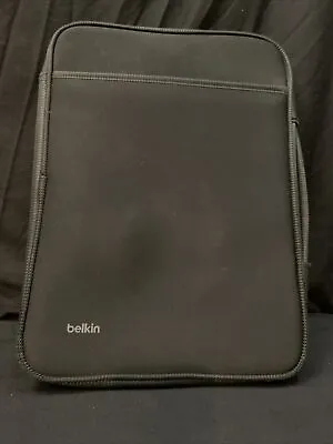 Belkin 16.5” Laptop Sleeve Case Bag Black Handle Zipper Pocket • $12.25