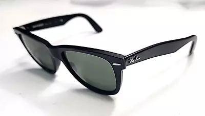 Ray Ban RB2140 Wayfarer 901 Black Green Sunglasses 54-18 150 Read SS • $59.99