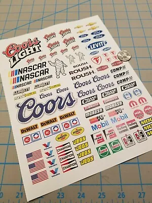 New RC Scale Racing Decals No.3 For TAMIYA HPI LOSI KYOSHO 1/8 1/10 1/12 • $12.75