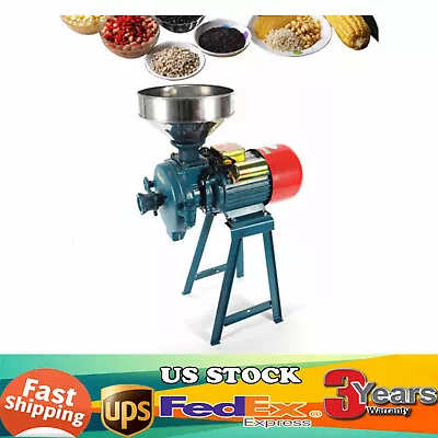 Electric Grinder Mill Grain Corn Wheat Feed/Flour Dry Cereal Grinding Machine US • $195