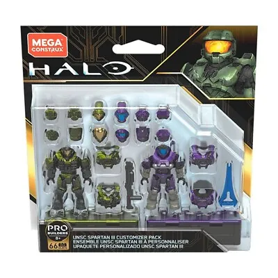 Mega Bloks Construx Halo GLB76 UNSC Spartan III Customizer Pack Building Blocks • £20.50