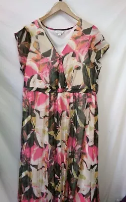 Ladies Changes By Together Multicoloured Floral Dress Size UK26 - CG O08 • £7.99