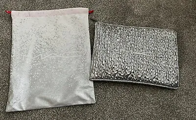 MAC Make Up Silver Padded Zip Bag And Dust Bag • £9.99