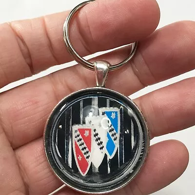 Vintage Buick Tri Shield Grill Emblem Badge Logo Reproduction Keychain • $22.25