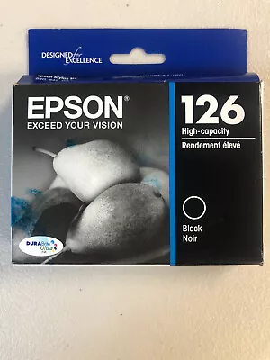 Genuine Epson 126 High Capacity Black Ink Cartridge Exp 12/23 • $15