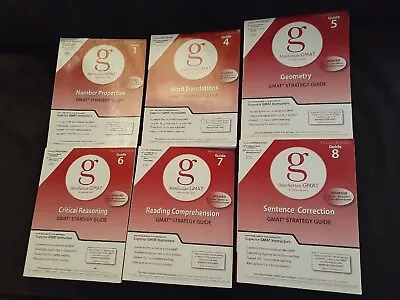 MANHATTAN GMAT STRATEGY GUIDES Lot Of 6 • $30