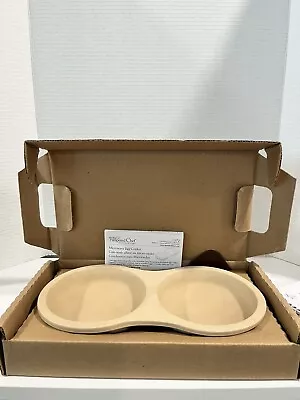 Pampered Chef Stoneware Microwave Double Egg Cooker. New Open Box. Made In USA • $16.99