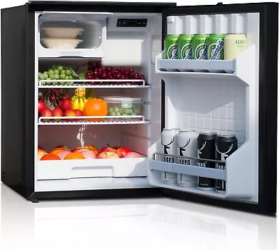 SMAD 3.0 CU.FT Mini Fridge With Freezer Compressor 85L Car Cooler Fridge 12/120V • $659