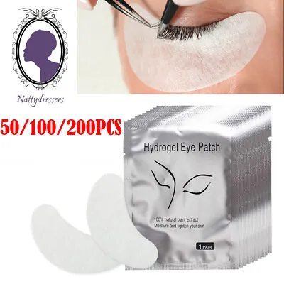 £10.99 • Buy Salon Eyelash Lash Extensions Under Eye Gel Pads Lint Free Patches Make Up Tools
