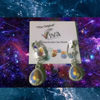 VIVA ORIGINAL Clay Earrings Hippy Boho Christmas Gift Hand Made J431 • $5.48