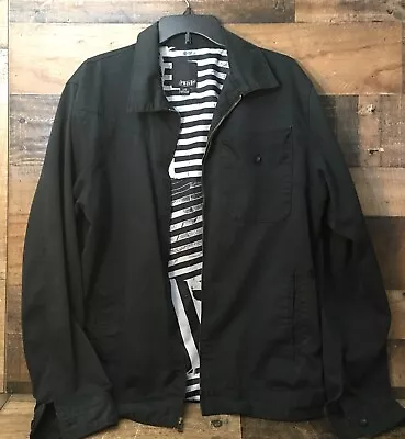 VOLCOM TWEAKIN Jacket Black Full Zip Logo Size Large READ • $51