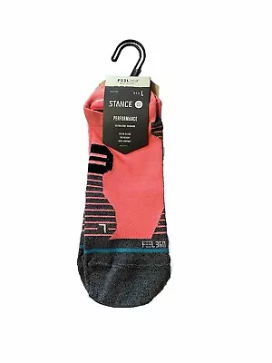 NWT Stance Feel360 Performance Socks Men’s Large New Low Cut Pink • $12.99