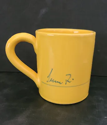 Mamma Ro Yellow Pottery Coffee Cup Mug Stoneware Italy (small Chip) • $5