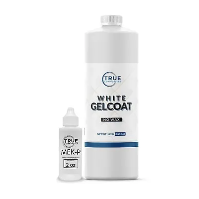 White Gelcoat Without Wax Best Boat Repair Kit With Hardener Marine Polyester • $38.97