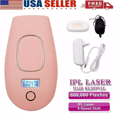 $33.98 • Buy Pink 600000 IPL Laser Hair Removal Epilator Permanent Body Machine Face Leg US