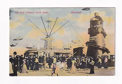 Printed Postcard The Fair Ground South Shore Blackpool • £3.99