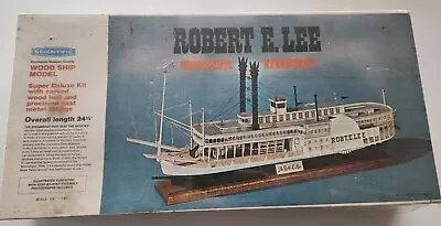 Scientific Wood Ship Model Robert E Lee Mississippi Steamboat FACTORY SEALED! • $205