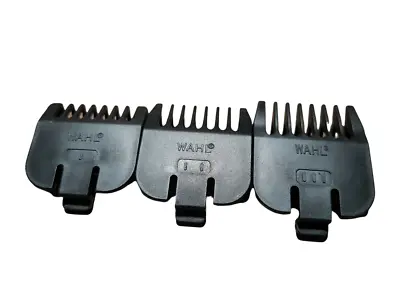 OEM Wahl Trimmer Beard Stubble Guide Comb Set 1/16 1/8 3/16 Inch *READ DESCRIPT* • $7.99