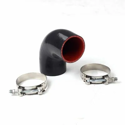 2'' 90 Degree Elbow Silicone Hose Pipe Intercooler Coupler Turbo + 2pc Clamps • $9.99