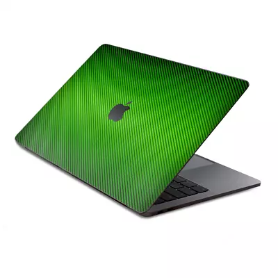 Skins Wrap For MacBook Pro 15 Inch Retina Touch  Lime Green Carbon Fiber Look • $16.98