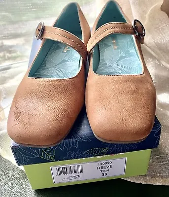 £29.99 • Buy Moshulu Reeve Ladies Tan Square  Toe Ballet Pumps - Size 39 (6) -New With Box