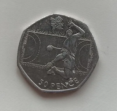 2011 Olympic Handball 50p Coin • £3.90