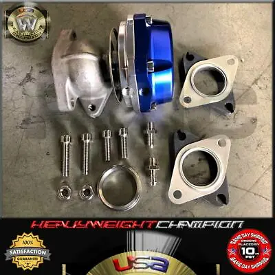 Blue Ultra Gate 38mm Compact Turbo Charger External Wastegate 13+7 PSI Spring • $58.50