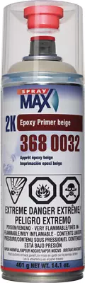 SprayMax 3680033 2K Epoxy Rust-Cure Primer Gray  Aerosol Spray Can • $28.47