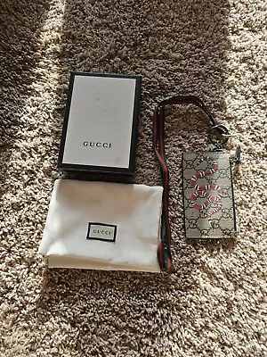 Gucci Snake Lanyard Cardholder Wallet Mens • $325